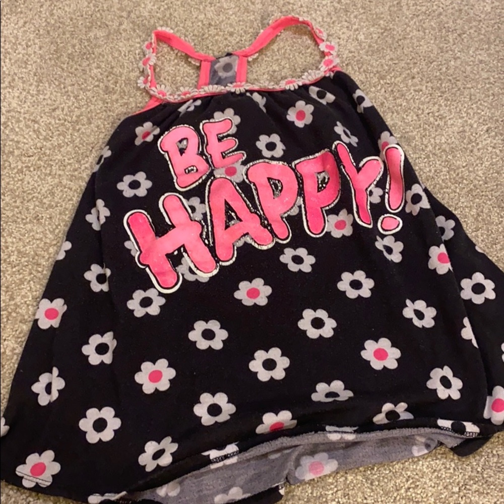 Floral be happy justice pj set